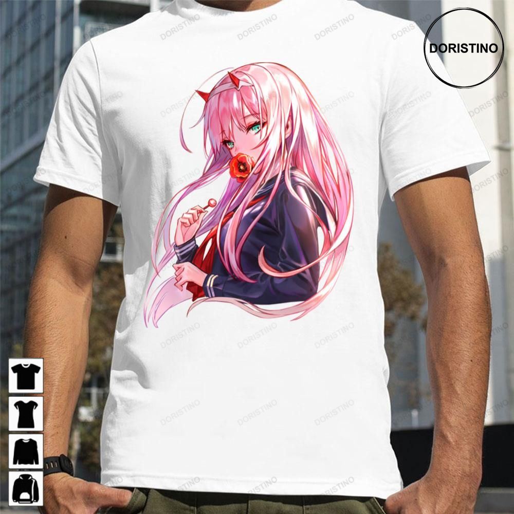 Flower And Zero Two Darling In The Franxx Trending Style